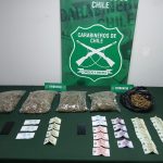 Carabineros OS-7 Rancagua decomisa más de 5 kilos de marihuana en buses interprovinciales y detiene a dos extranjeros